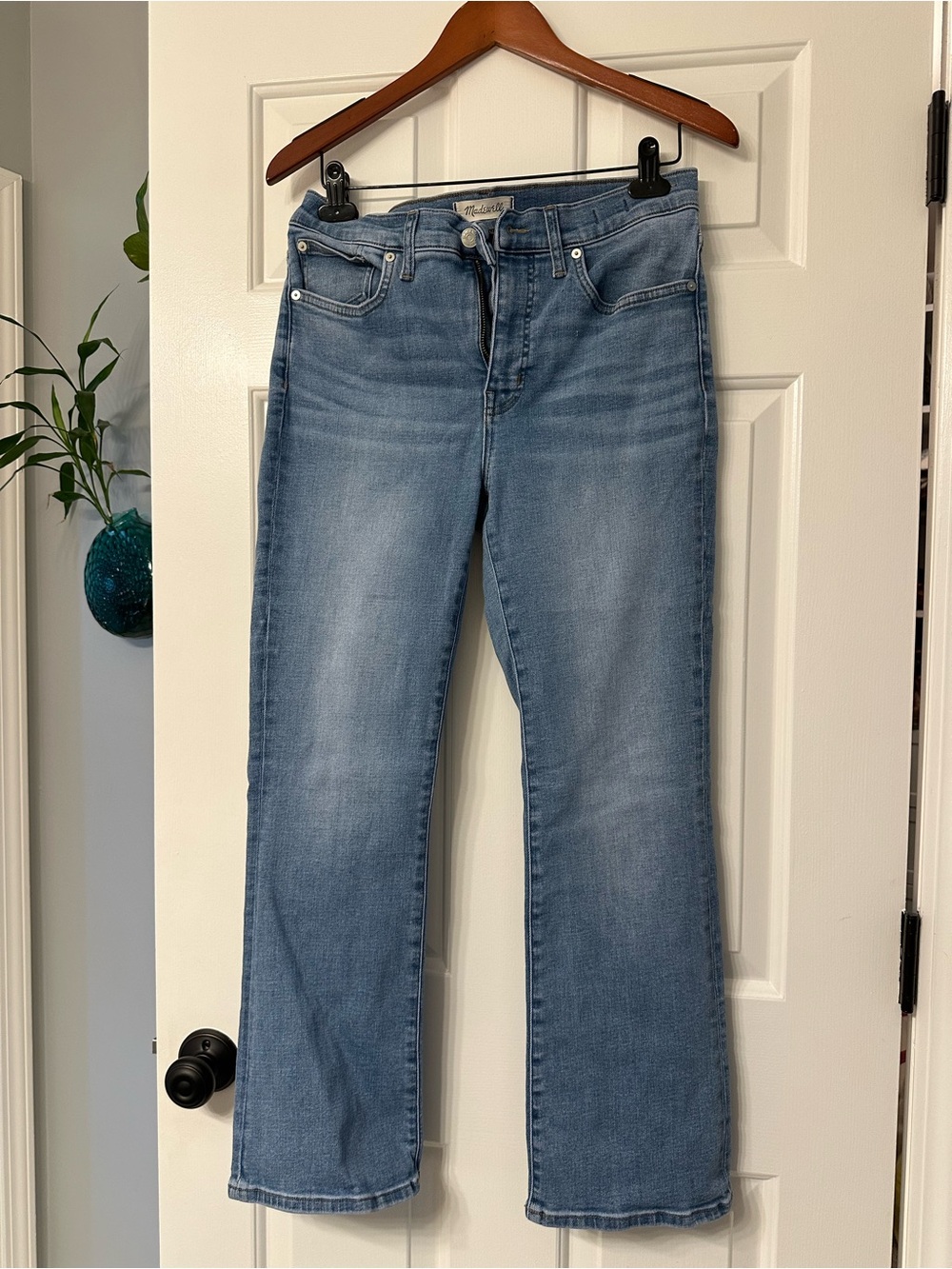 Madewell Light Blue Straight-Leg Women's Jeans